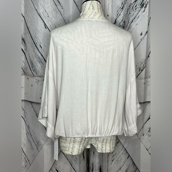 YOUNG FABULOUS & BROKE Grey Kimono Top Blouse NWT - Picture 4 of 8